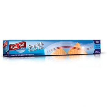 Sealpro Plastic Zip Seal Food Storage Bags Freezer Large Jumbo Size 7.6l 33 x 39.6cm
