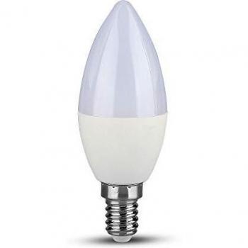V-TAC Bombilla LED 5,5 W, E14, C37, Samsung Chip, Color Blanco