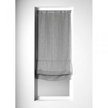 Home Maison 03207 – 2-al – Par Rayas Novelty Muselina Persianas, Gris, 60x200