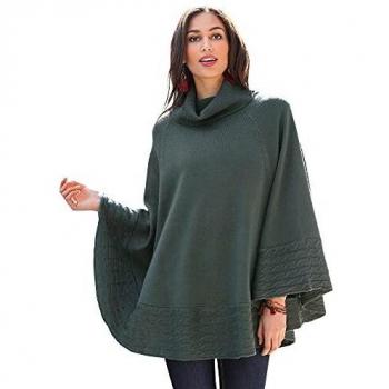 VENCA Poncho Cuello Alto en canalé Mujer - 019179