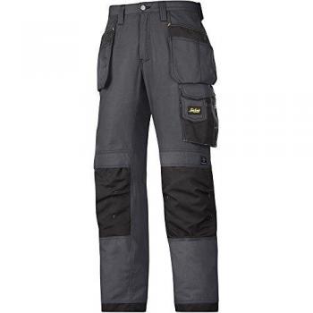 Pantalón de trabajo unisex Snickers Rip-Stop gris talla 52 larga