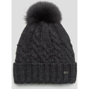 Gorro de mujer de lana y alpaca con diseño de ochos Roberto Verino