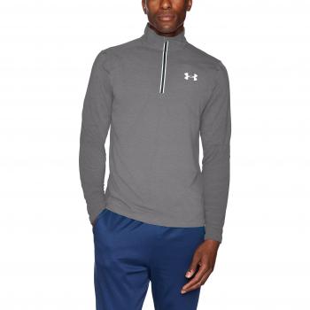 Under Armour Threadborne Streaker 1/4 Zip Parte Superior del Calentamiento, Hombre, Steel Light Heather/Charcoal Medium Heather/Reflective 036, MD