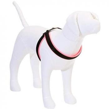 Ferplast Arnes Agila Fluo 7 Rosa - Arnés para perros, color rosa flúor, tamaño 7, material resistente y ligero, ajustable, diseño ergonómico para mayor comodidad