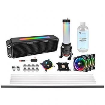 Thermaltake Pacific M360 Plus D5 - Watercooling Kit/Sistema de refrigeración líquida, Color Negro
