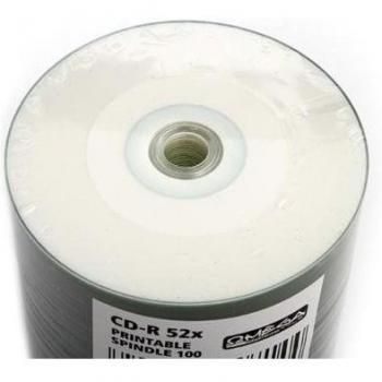 Omega CD-r Inkjet Printable Full Face Blanco Freestyle Bobina 100 uds