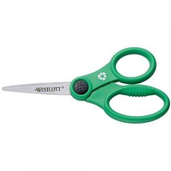 Tijeras KleenEarth de 130 mm, verdes, eco-amigables