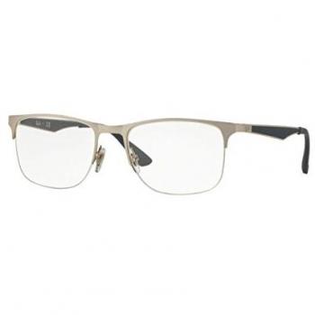 Ray-Ban 0Rx6362, Monturas de Gafas para Hombre, Shiny Silver, 53