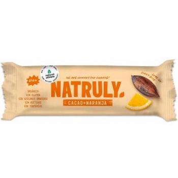 Barrita Orgánica Cruda de Cacao y Naranja 40g Natruly