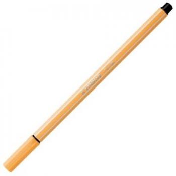 Rotulador de punta fina STABILO Pen 68 en color Naranja, ideal para destacar y subrayar