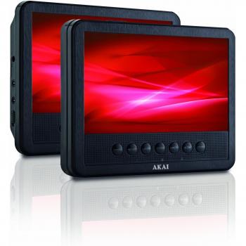 Reproductor DVD portátil 2 pantalla Akai APD710T