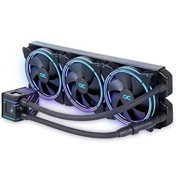 Alphacool Eisbaer Pro Aurora 420 CPU AIO Liquid Cooling Kit - 420mm, D-RGB, Black/White