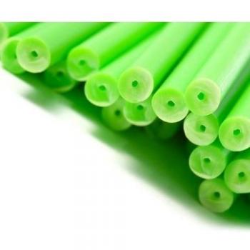 x50 Palos Piruleta Pastel Plástico Verde 114 mm x 4 mm Manualidades por Loypack