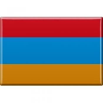 BOTÓN MAGNÉTICO Bandera paises ARMENIA NUEVO Talla Aprox. 7,5cm x 5,5cm