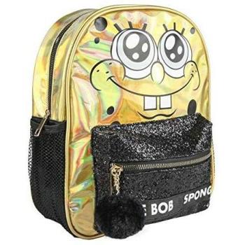 ARTESANIA CERDA MOCHILA CASUAL MODA BRILLANTE BOB ESPONJA