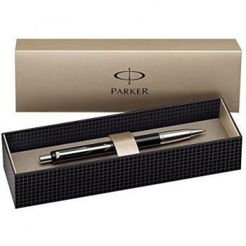 Parker - Bolígrafo de punta de bola y caja, color negro