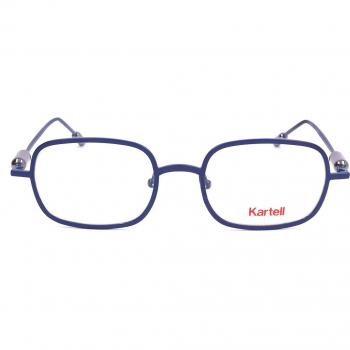 Kartell KL012V 02 Men's Eyeglasses Blue Size 50 - Frame Only, Blue Light Block Available