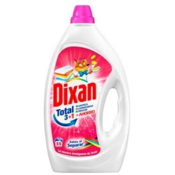 Detergente Líquido Dixan Gel Adiós al Separar 4+1, 2.475ml, 165 Lavados para Ropa de Color