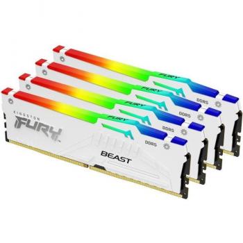 Kingston Technology FURY Beast RGB Memoria RAM 128 GB (4 x 32 GB) DDR5 5600 MHz