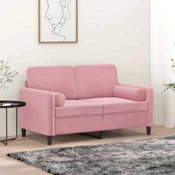 Cojines Decorativos Terciopelo 2 uds Almohada Sofá Dormitorio Color Amarillo, Azul, Crema, Rosa 15x50 cm