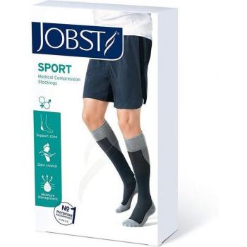 Jobst Calcetines Sport, Rosa/Gris, Talla L, 15-20 mmHg