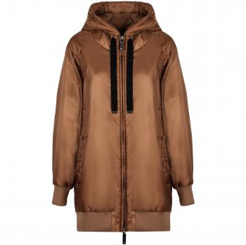 Max Mara Women's Greenma Padded Parka in Camel, Size 44, Color 051