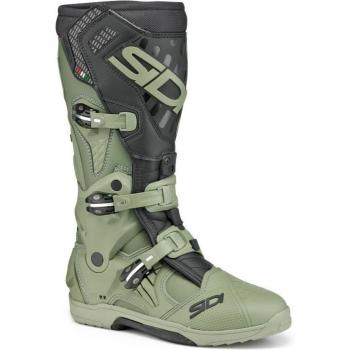 Botas de motocross Sidi Crossair - Negro Verde (Tamaño 44)