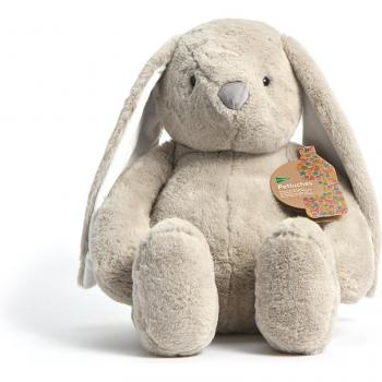 Conejo gris de peluche sostenible de 50 cm con certificación ecológica - Edición especial El Corte Inglés