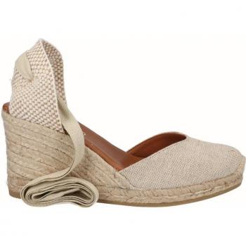 Alpargatas de cuña alta de lino para mujer - Modelo 1939 en color natural