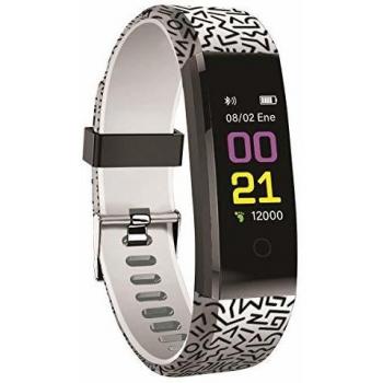 Muvit iO Pulsera de Actividad y Salud Health Pop Forms Negro/Blanco