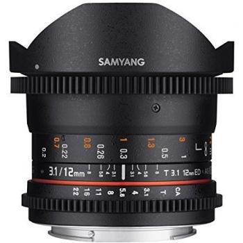 Samyang F1312104101 - Objetivo para vídeo VDSLR para Pentax