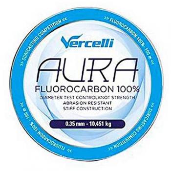 Línea de pesca Vercelli Fluorocarbono Aura 50 m Transparente 0,35 mm