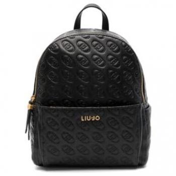 Liu Jo Stylish Black Women's Backpack with Umbrella Compartment and External Pocket