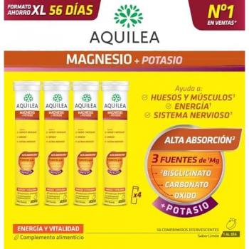Aquilea Effervescent Magnesium + Potassium 56 Tablets