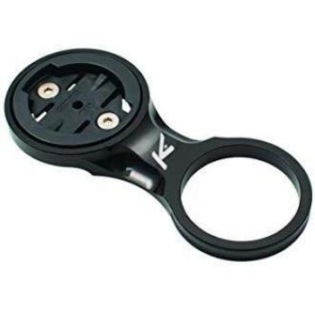 K-EDGE Stem Mount, Fixed Garmin Edge, Black Anodize, Adultos Unisex, Negro, Estandar
