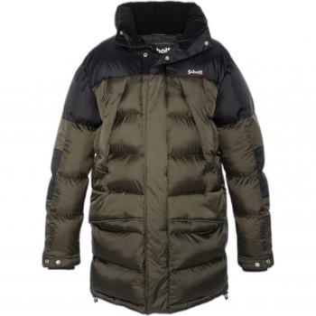 Schott Ontario Hooded Parka - Black/Kahki, Down Insulation, Size L