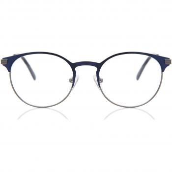 Gafas Anti-Azules Round Montuta Completa Metálico Grises Armazones para Hombre - SmartBuy Collection