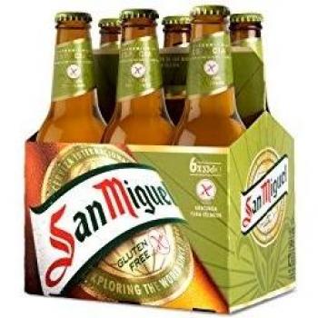 San Miguel Especial Sin Gluten Cerveza Dorada Lager - Pack de 6 Botellas x 33 cl, 5,4% Volumen de Alcohol