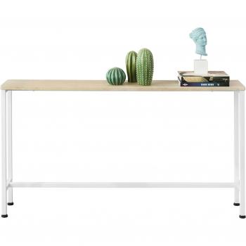 Mesa de Consola SoBuy FSB19-Z con 4 patas de hierro, dimensiones 120 x 65 x 20 cm, diseño natural