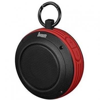 Divoom Voombox Travel - Altavoz inalámbrico portátil Bluetooth, rojo