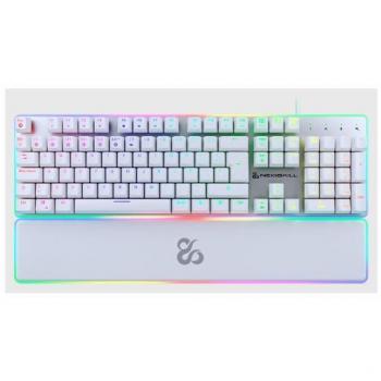 NewSkill Gungnyr Pro Ivory Teclado Gaming Mecánico TKL RGB Switches Gateron Red QWERTY Español