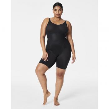Faja Moldeadora de Cuerpo con Tirantes Media Pierna para Mujer - SPANX, Negro, XS, Homewear, Nylon