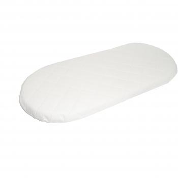SUZY® - Colchón acolchado hipoalergénico para moisés, 67 x 30 x 4 cm de grosor, ovalado, apto para mamas y papas, cestas de musgo, fabricado en el Reino Unido