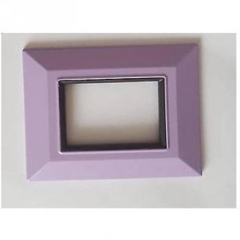 Placa Compatibles Axolute Bticino Color Lila 3 Foros