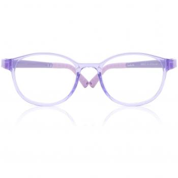 Oval Full Rim TR90 Purple Kids' Prescription Glasses - Blue Light Blocking