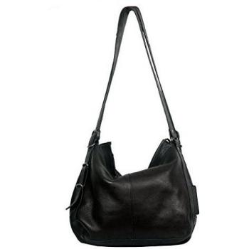 Vilenca Holland 40675 Grau - Bolso al hombro para mujer negro negro