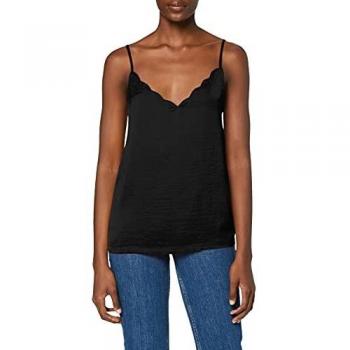 Only - Top Tirantes Negro con Brillo 34, Negro
