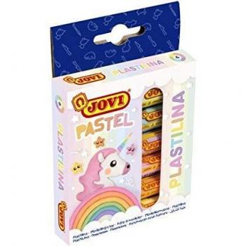 Jovi- Pastilla Plastilina Pastel, 6 Colores