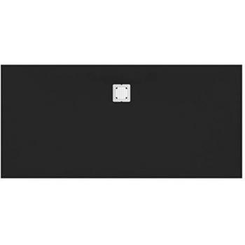 Plato de ducha rectangular Ultra Flat S Ideal Standard 170x70x3cm, desagüe central, color pizarra