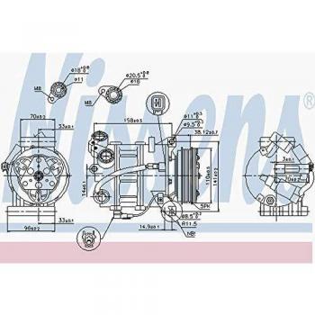 Nissens 89350 Sistemas de Aire Acondicionado